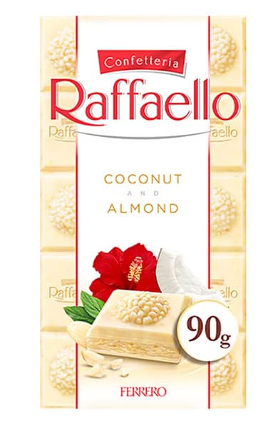 Ferrero Raffaello Coconut & Almond Chocolate Bar 90G