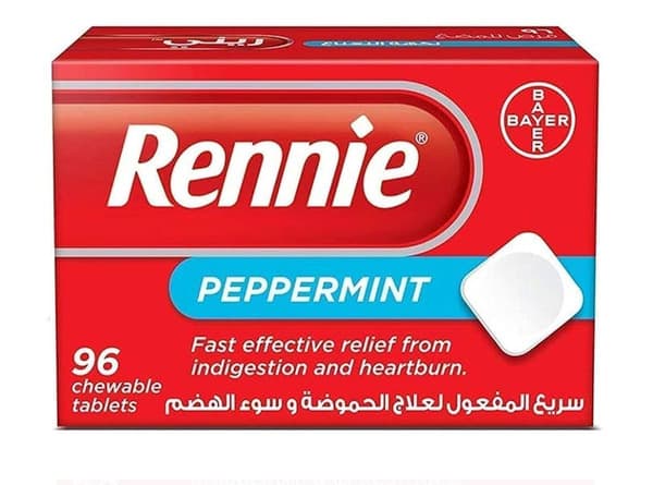 Rennie Indigestion & Heartburn Relief Tablets 96Pcs