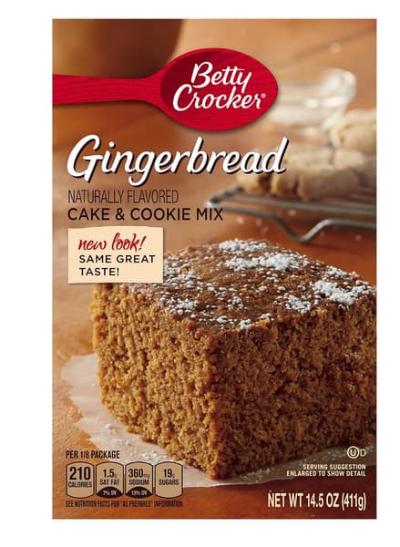Betty Crocker Gingerbread Cake & Cookie Mix 411G