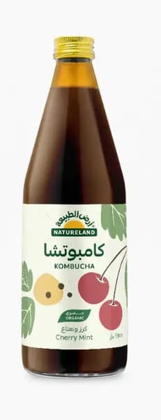 Natureland Organic Cherry Mint Kombucha 330Ml