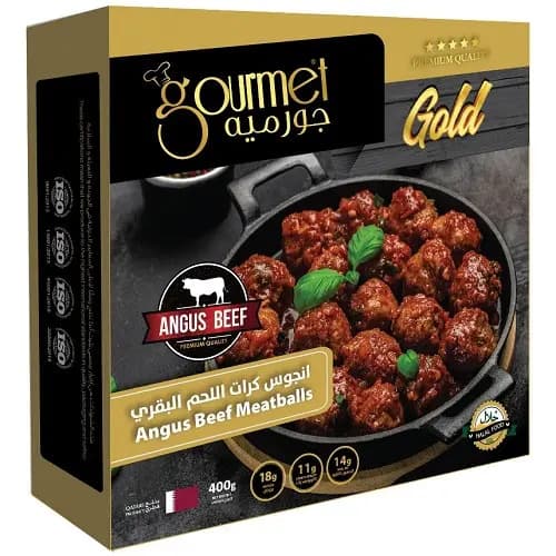Gold Frozen Premium Gourmet Frozen Angus Beef Meatballs 400G