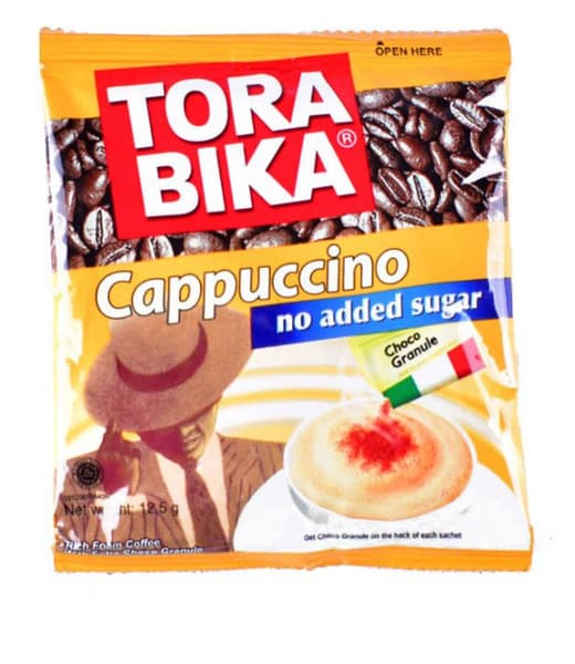 Tora Bika No Added Sugar Cappuccino Packet 12.5G