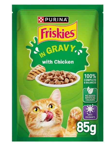 Purina Friskies In Gravy Chicken Wet Cat Food 85G
