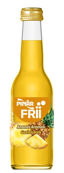 Pinar Frii Pineapple Flavored Sparkling Drink 250Ml