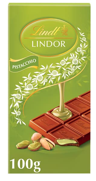 Lindt Lindor Irresistibly Smooth Pistachio Chocolate 100 G