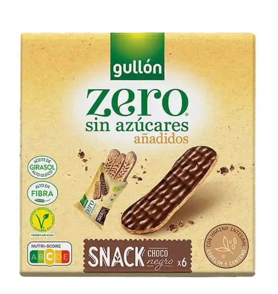 Gullon Zero Dark Chocolate Snack Biscuits 150G