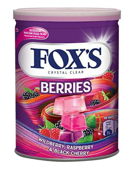 Fox's Crystal Clear Berries Flavored Candy 170G