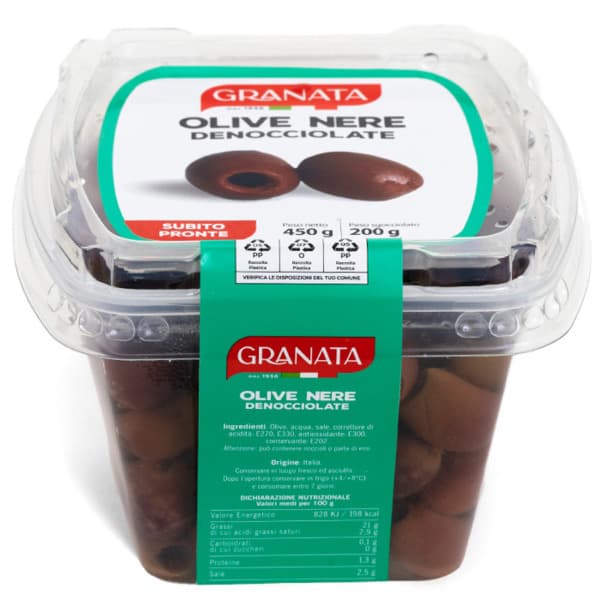 Granata Black Pitted Olive Packet