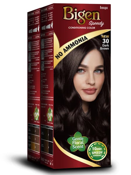 Bigen Speedy Conditioning Dark Brown 30 Hair Color 2Pcs