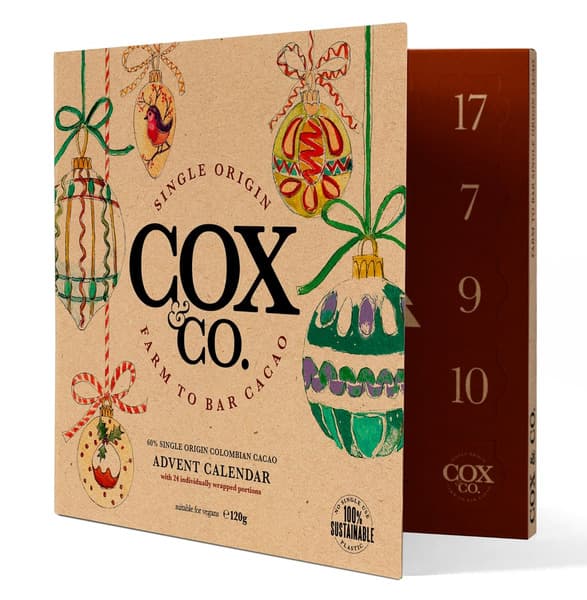 Cox & Co Advent Calendar Dark Chocolate 120G