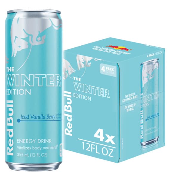 Red Bull The Winter Edition Iced Vanilla Berry Energy Drink 6X250Ml