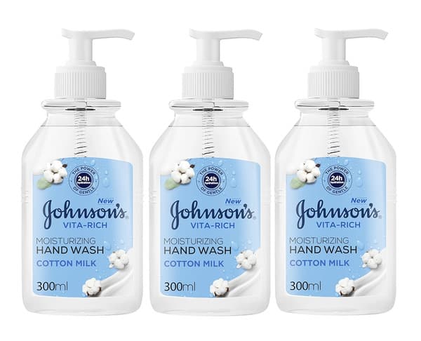 Johnson's Vita Rich Moisturizing Cotton Milk Handwash 3X300Ml