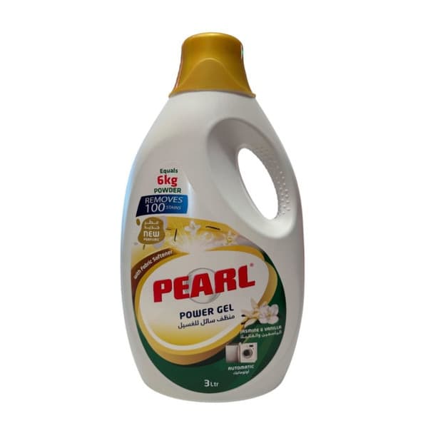 Pearl Jasmine & Vanilla Power Gel Detergent With Fabric Softener 3L