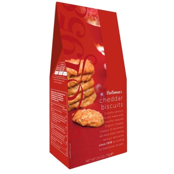 Buiteman Cheddar Biscuits 75G