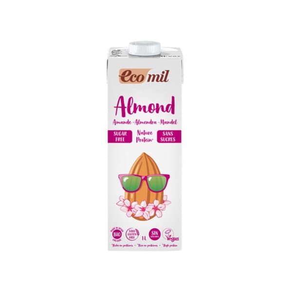 Ecomil Sugar Free & Organic Almond Protein Drink 1L