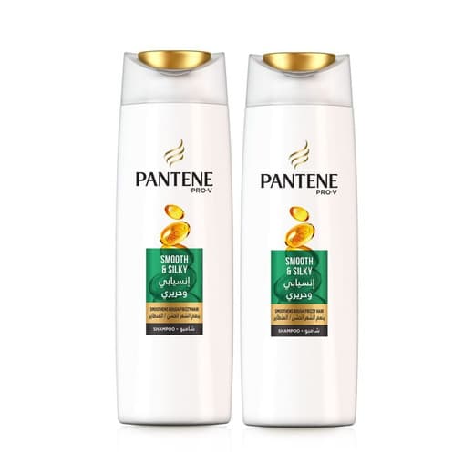 Pantene Smooth & Sleek Shampoo 2X500Ml