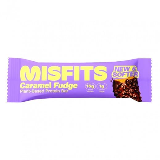 Misfits Plant Based Protein Bar Caramel Fudge 50G