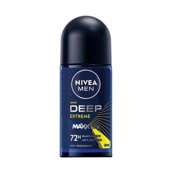 Nivea Men Deep Extreme Maxx Tech Black Carbon Anti-Perspirant Roll-On 50ml