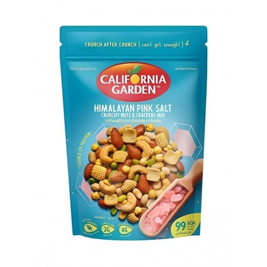 California Garden Himalayan Pink Salt Crunchy Nuts & Crackers Mix 150G