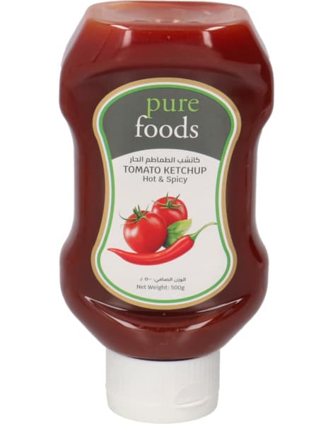 Pure Foods Hot & Spicy Tomato Ketchup 500G