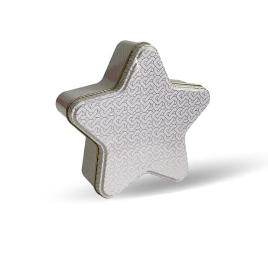 Al Seedawi White Pattern Star Assorted Candy Tin 100G