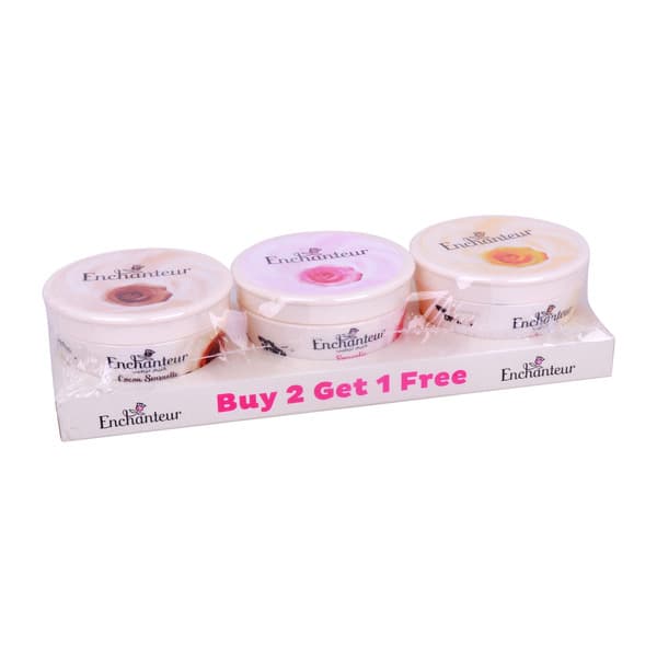 Enchanteur Moisturizing Assorted Cream 3X100Ml