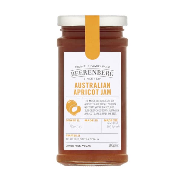 Beerenberg Gluten Free & Vegan Australian Apricot Jam 300G