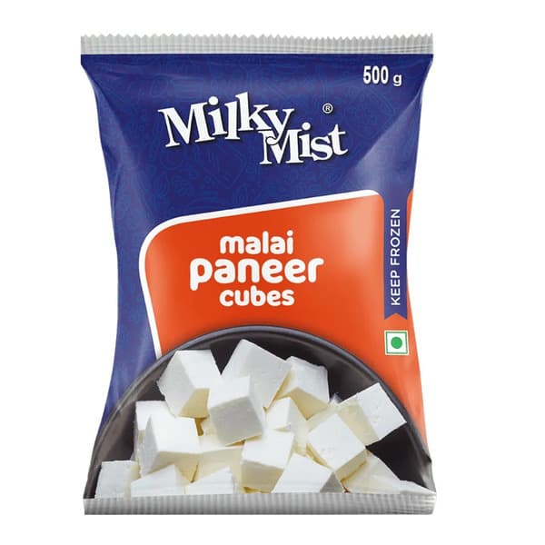 Milky Mist Frozen Malai Paneer Cubes 500G
