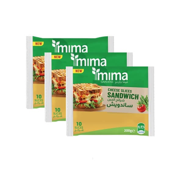 Mima Gardens Sandwich Cheese Slices 3X200G