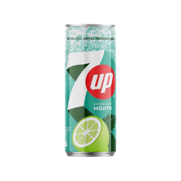 7Up Mojito Lemon Mint Zero Sugar Soft Drink 250Ml
