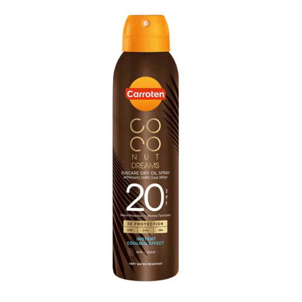 Carroten Coconut Dreams Suncare Dry Oil Spray SPF20 150Ml