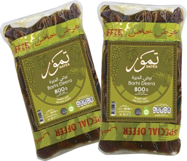 Pure Foods Press Barhi Deera Dates 2X800G