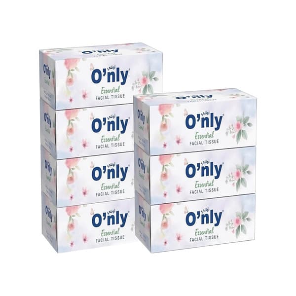 Only 2 Ply Essential Facial Tissue 120 Sheets 7Pcs