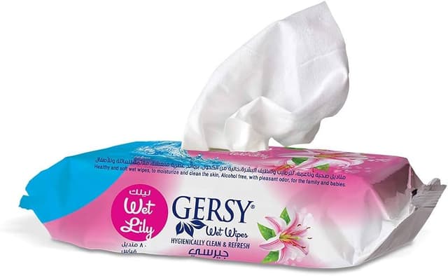 GERSY LILY SCENT WET WIPES 80PCS