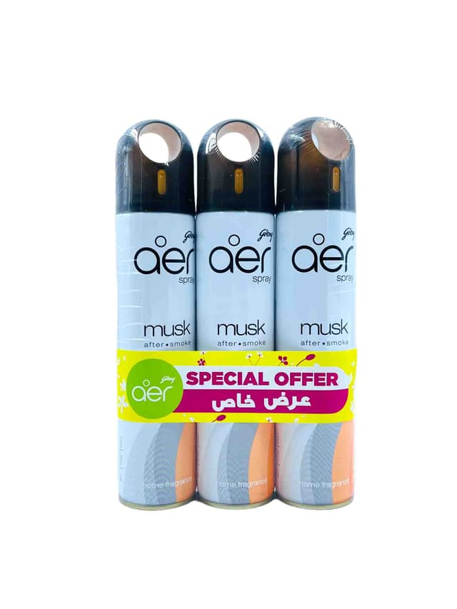 AER SPRAY MUSK AFTER SMOKE 3X300 ML