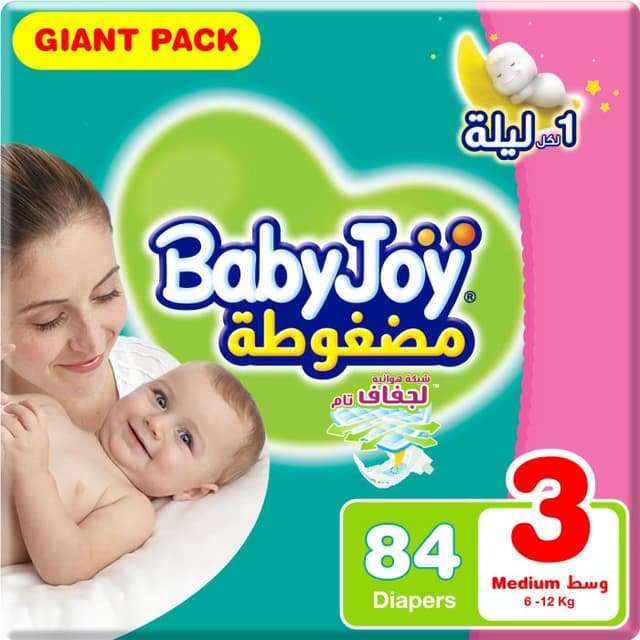 BABY JOY GIANT PACK NO-3 MEDIUM 84 PCS