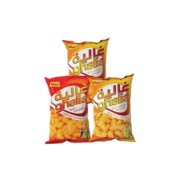 NABIL GHALIA CORN PUFF ASSTD FLV 2+1X80 GR