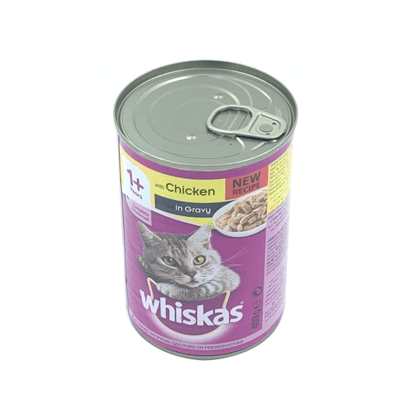 WHISKAS TASTY MINCE CHICKEN 400GM