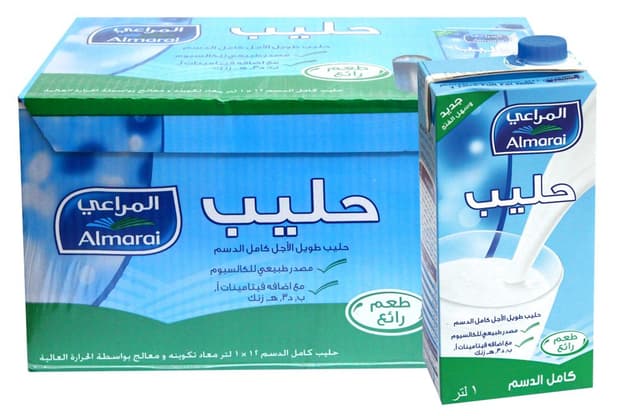 ALMARAI LONG LIFE MILK FULL FAT 12X1 Ltr