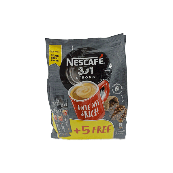 NESCAFE MYCUP 3IN1 INTENSO 30X20 GR+5 STICK FREE