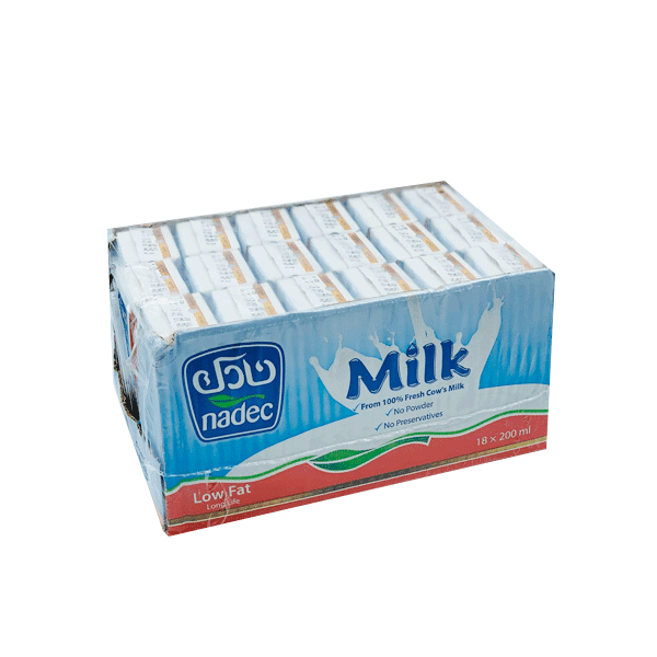 NADEC MILK LONG LIFE LOW FAT 18 x 200 ML