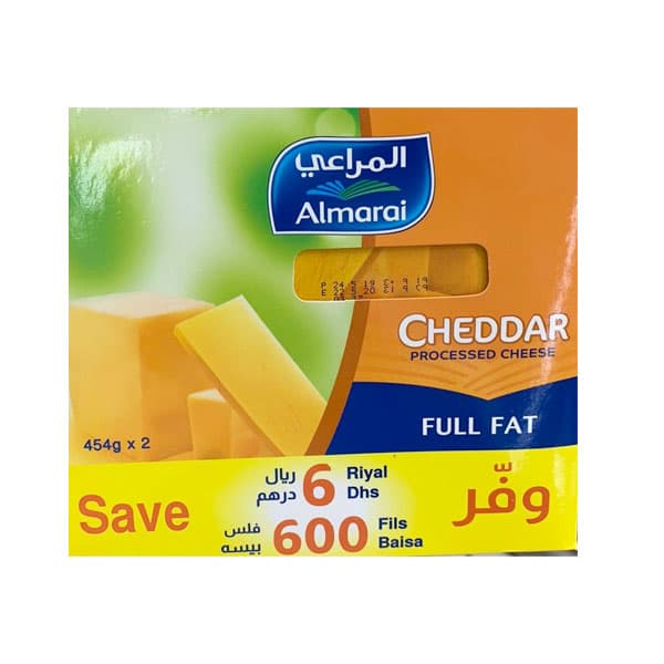 ALMARAI CHEEDAR BLOCK 2 x 454GM