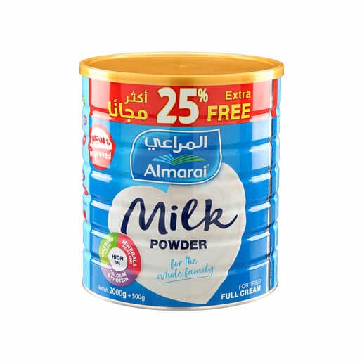 ALMARAI MILK POWDER FULL CREAM TIN 2KG+500GM