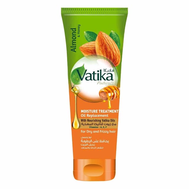 Vatika Naturals Moisture Treatment Hair Oil Replacement | Enriched With Almond & Honey | For Dry & Frizzy Hair - 200ml