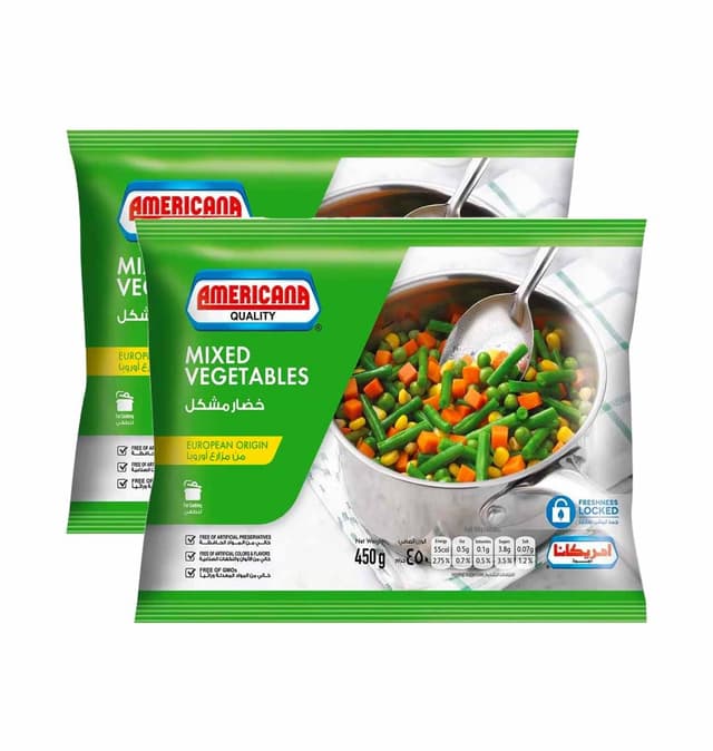 AMERICANA MIXED VEGETABLES 2x450G