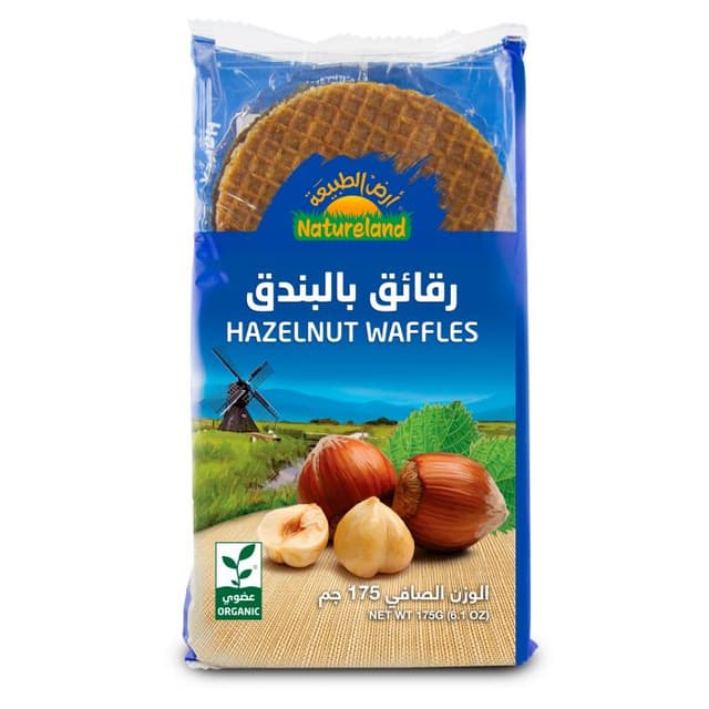 Natureland Hazelnut Waffles 175gm