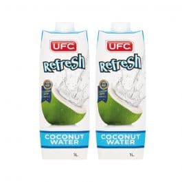 UFC REFRESH COCONUT WATER 2X1LTR@15%OFF