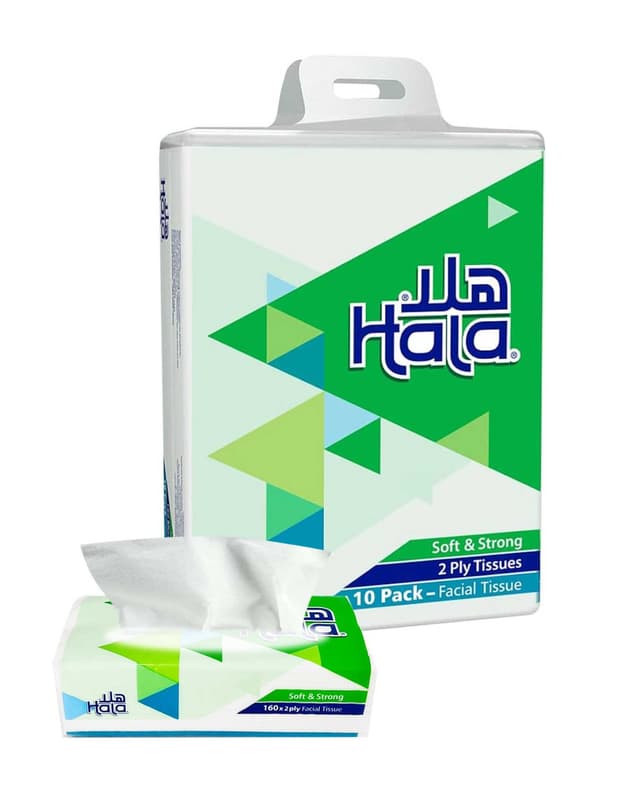 HALA FACIAL TISSUE 10X160SHEET