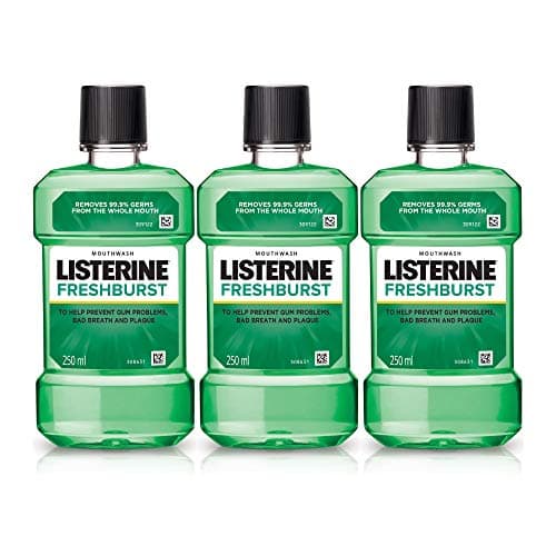 LISTERINE FRESH BURST MOUTHWASH 2+1X250ML FREE
