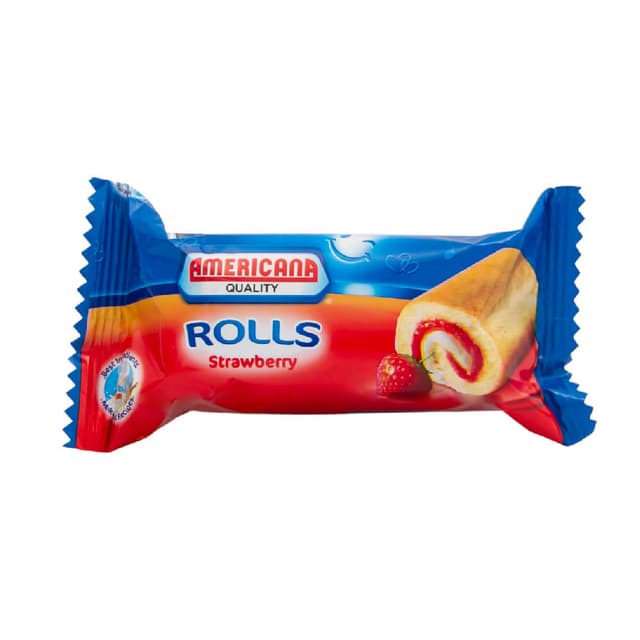 AMERICANA ROLL STRAWBERRY 20GM